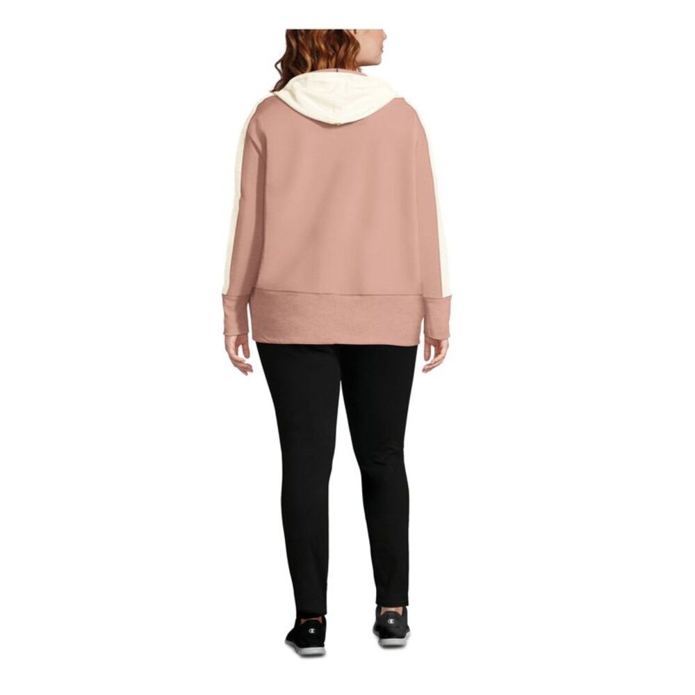 CHAMPION Womens Pink Color Block Zip Up Jacket Plus 2X - Picture 2 of 2